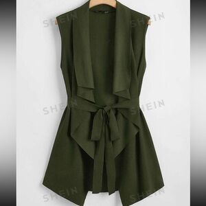 💚Waterfall💚 Neck Belted Vest